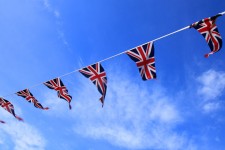Britischen Flaggen