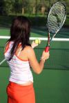 Giocatore di tennis in azione