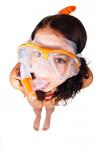 Femeia snorkeling