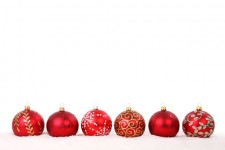 Red baubles christmas