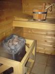 Secchio in sauna calda