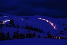 Skiën met verlichting