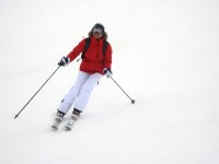 Skifahrer in Aktion