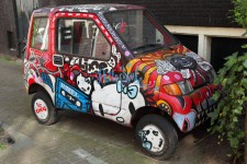 Graffiti autó