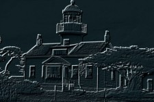 Lighthouse Embossed