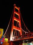 Golden Gate Entrance At Night