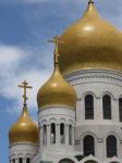 Ruso catedral cúpulas