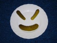 Plate With Cucumbers