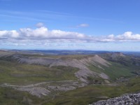 Arctic plateau en beek valley