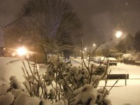 Snowy scena în UK