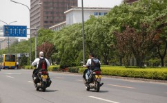 Motorcyklar i Peking
