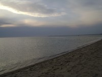Plata escena de la playa