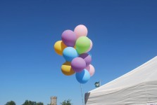 Błękitne niebo i balony