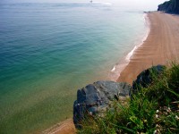 Praia do leste de Devon