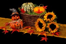 La decoración de Halloween otoño
