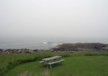 Picnic Table By The Ocean