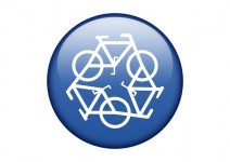 Blue recyklovat symbol