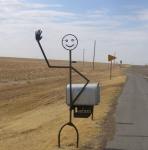 Rurale di ferro mailbox uomo