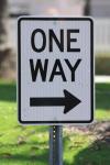 Sign - One way