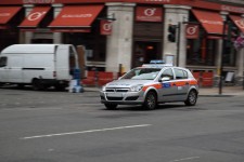 Beschleunigung Polizeiauto