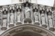 As estátuas na Abadia de Westminster