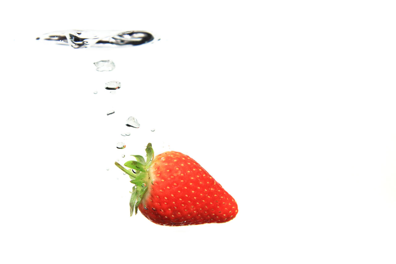 Strawberry i water