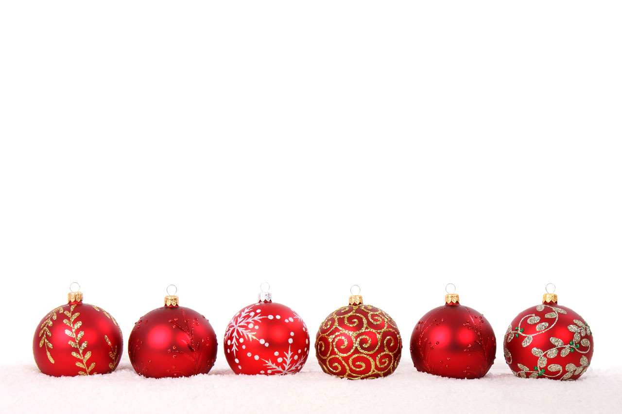 Red Christmas Baubles