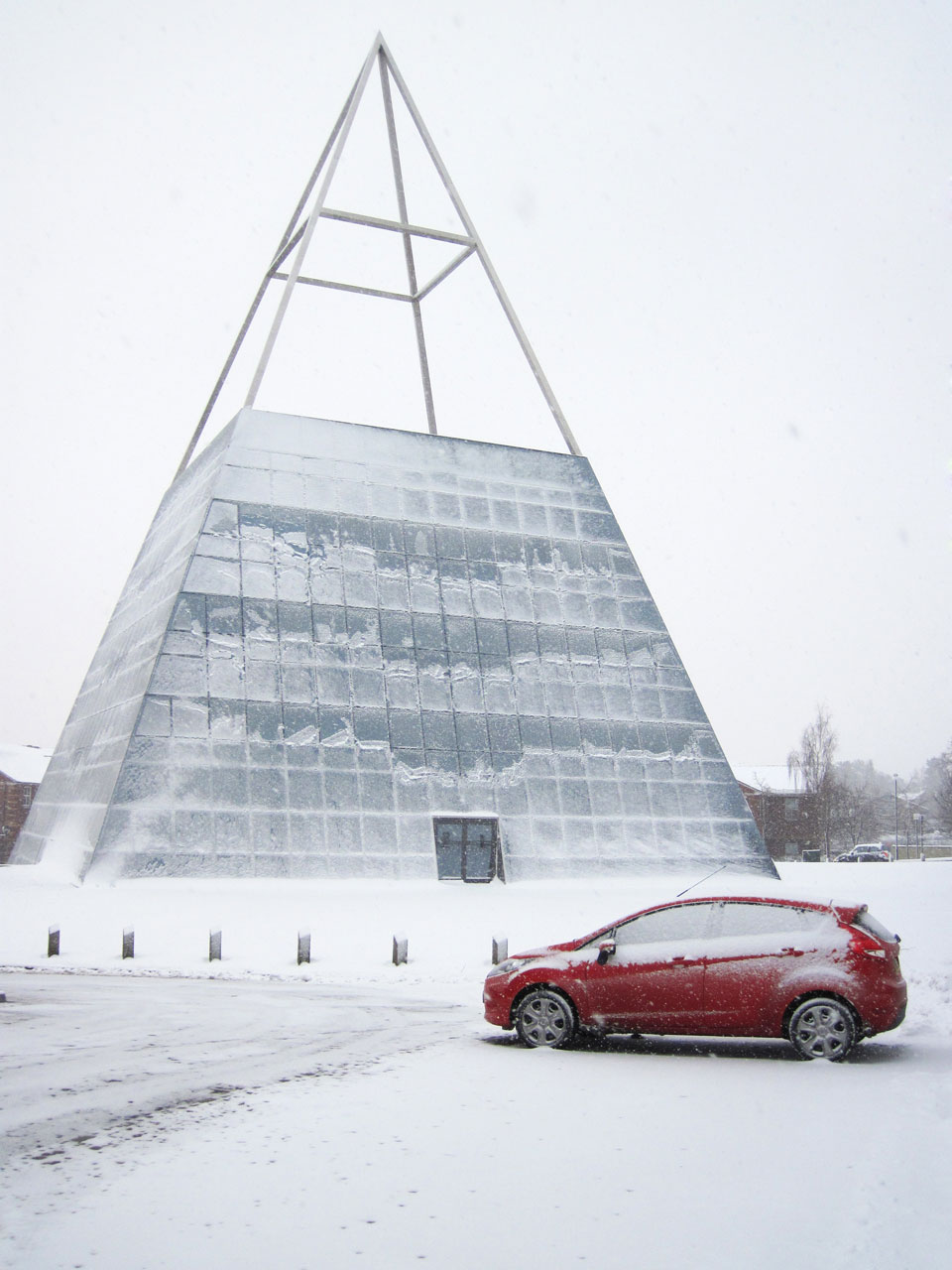 Pyramide en hiver