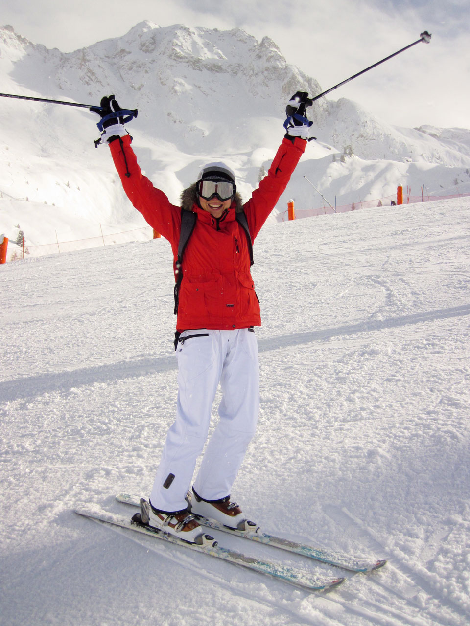 Esquiador feliz