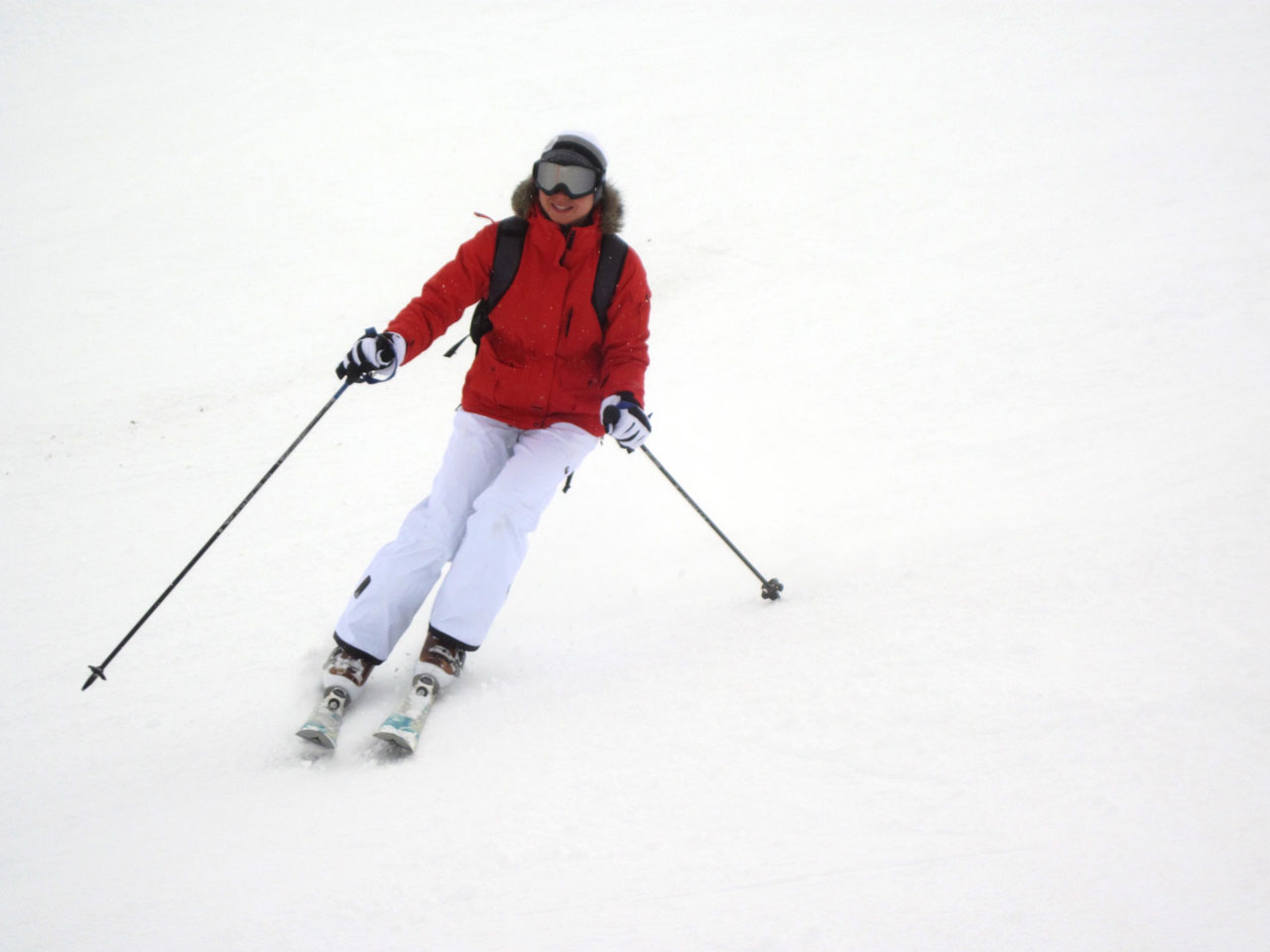 Esquiador em acção