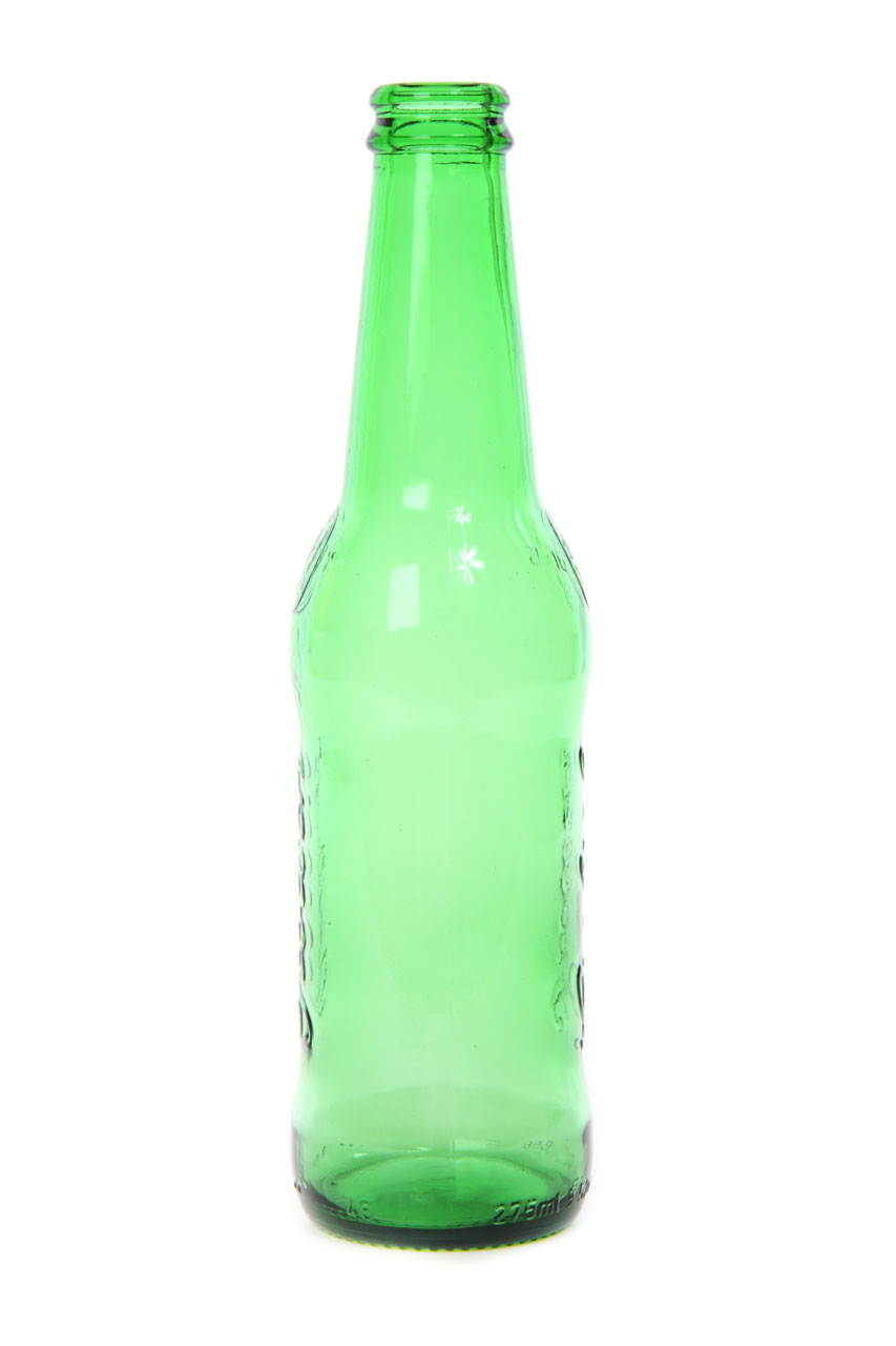 Tomma gröna flaskan