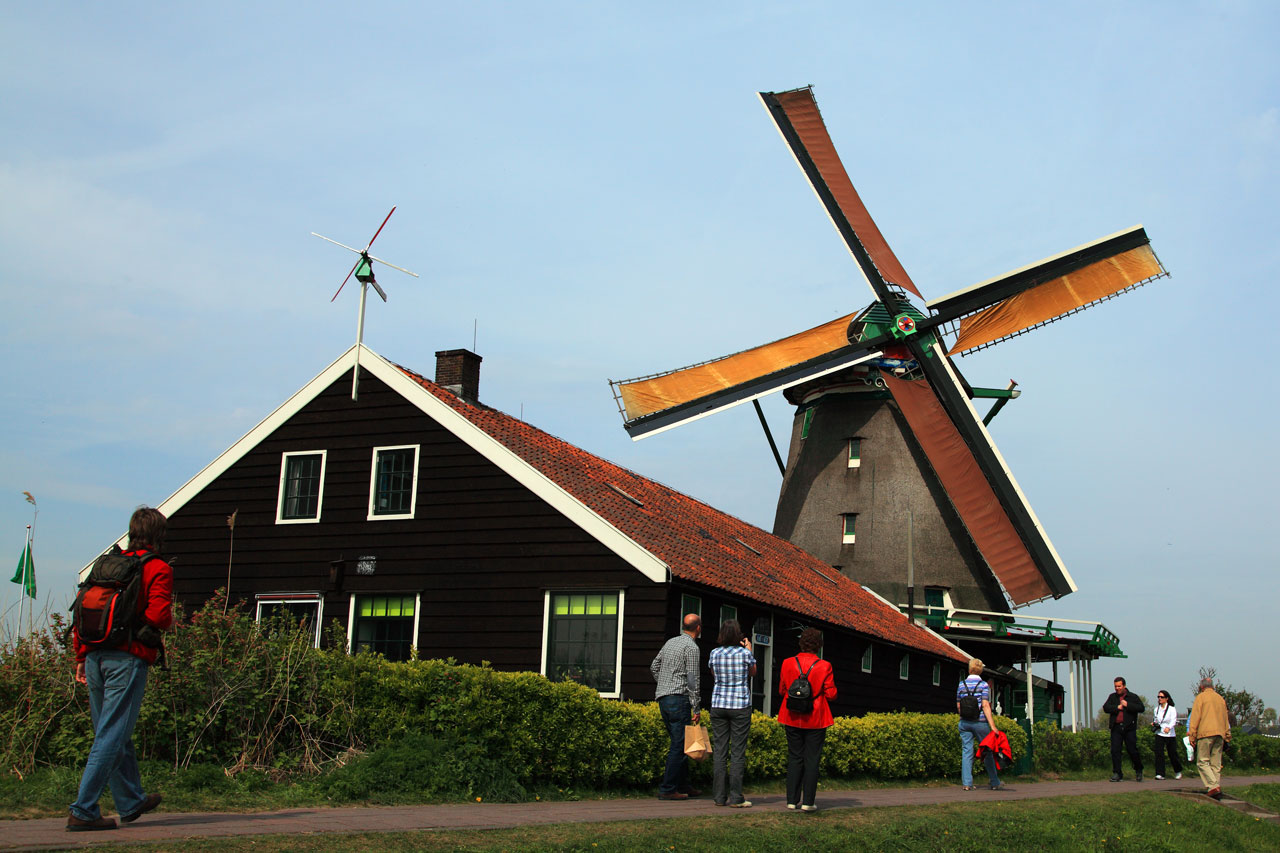 Ветряная мельница в Zaanse Schans