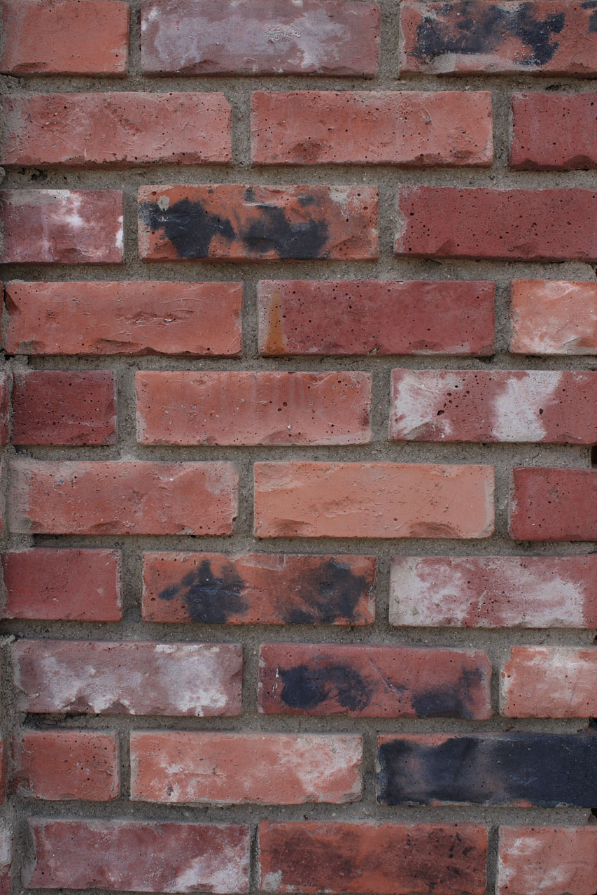 Distressed Red Brick Wall