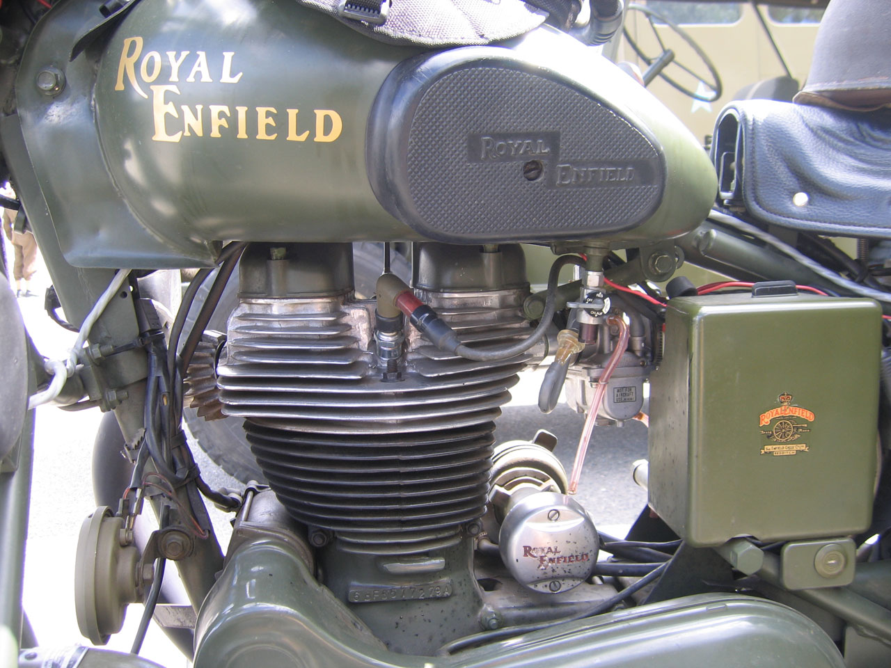 Vintage militare Motorcycle
