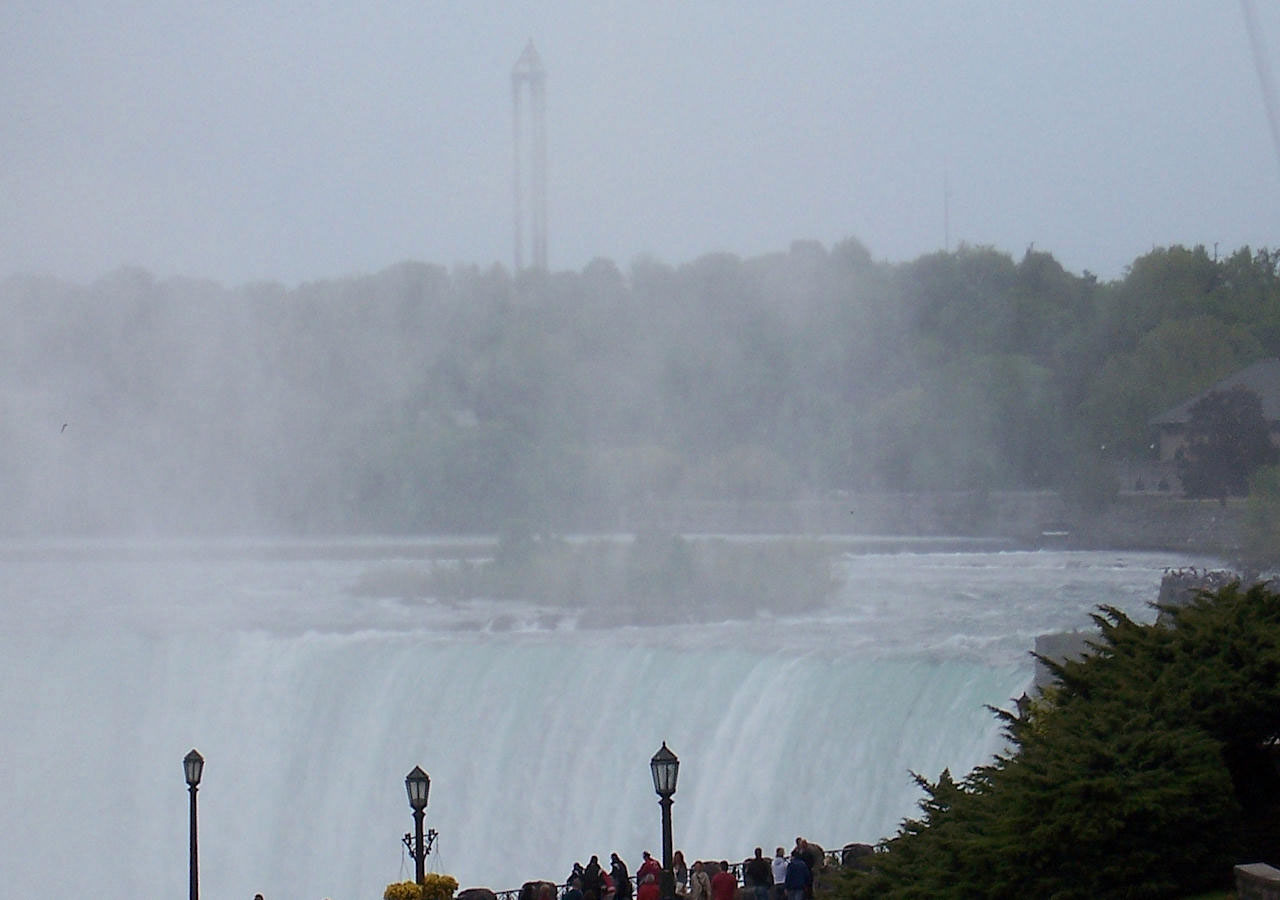 美丽的雾化加拿大Falls