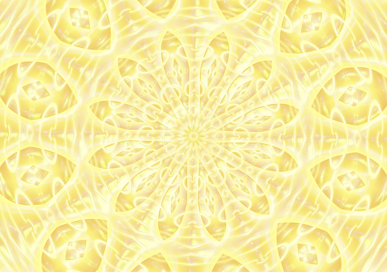 Yellow Lacquered Kaleidoscope