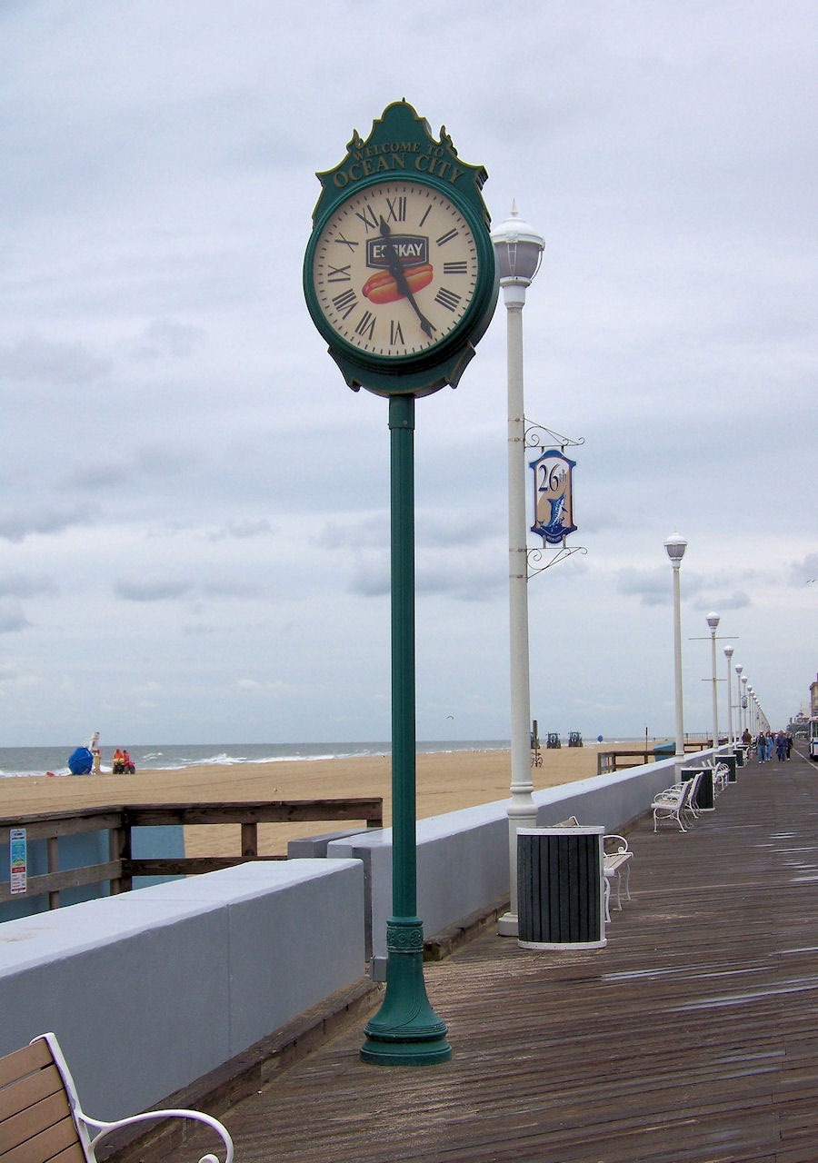 Clock On The Boardwalk