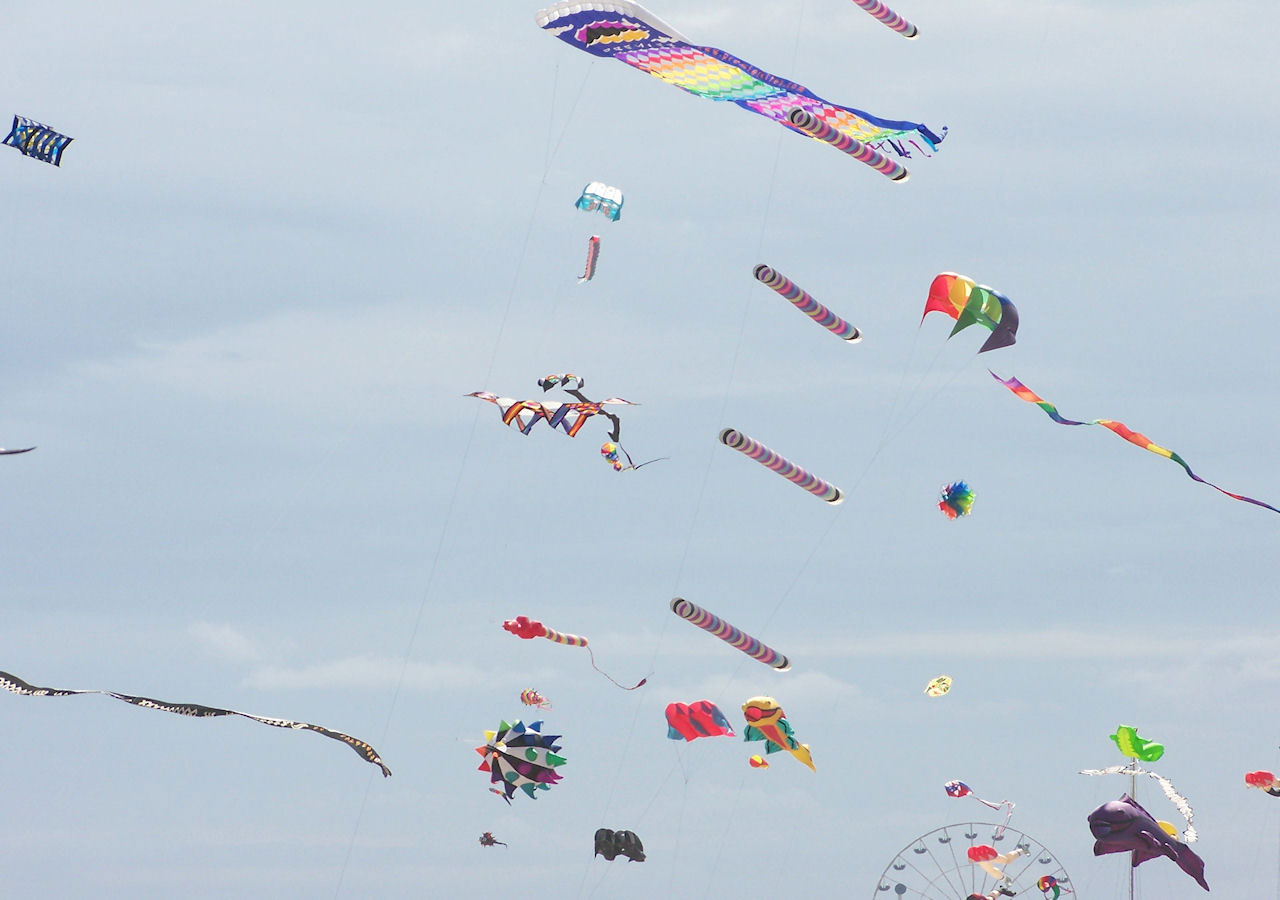 Colorful Kites Galore
