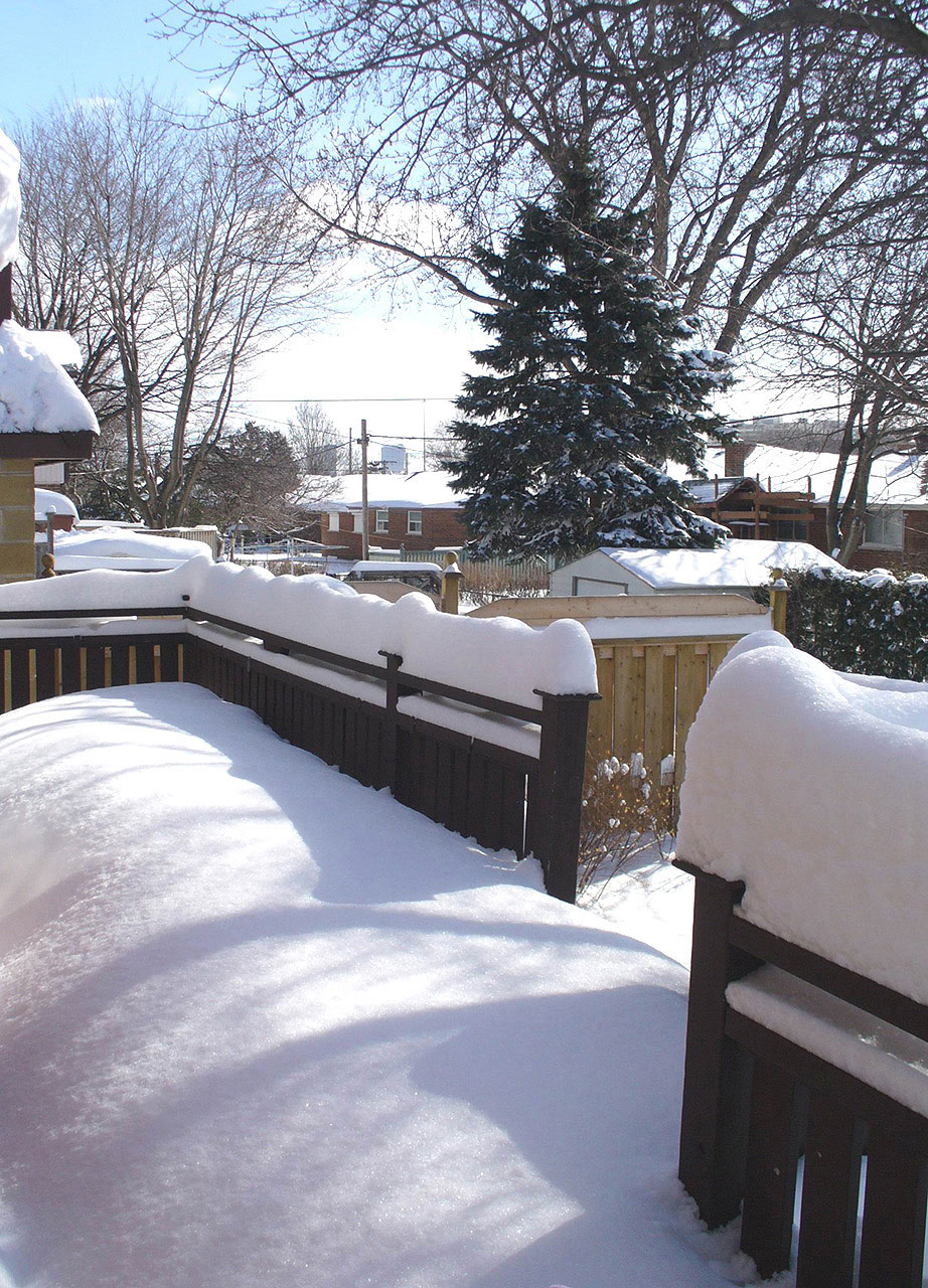 Snow On Terrace