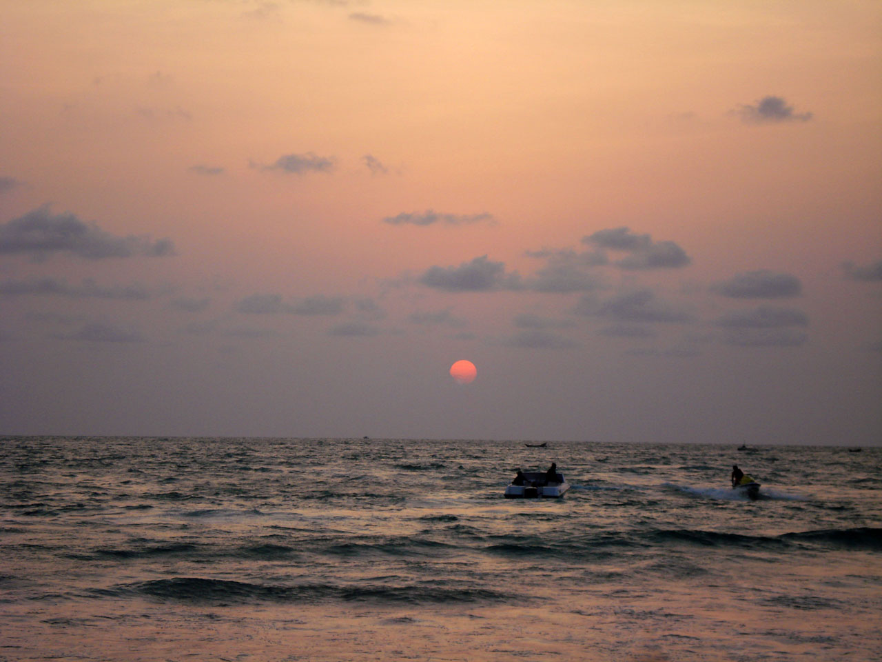 Sun Set В Берег моря