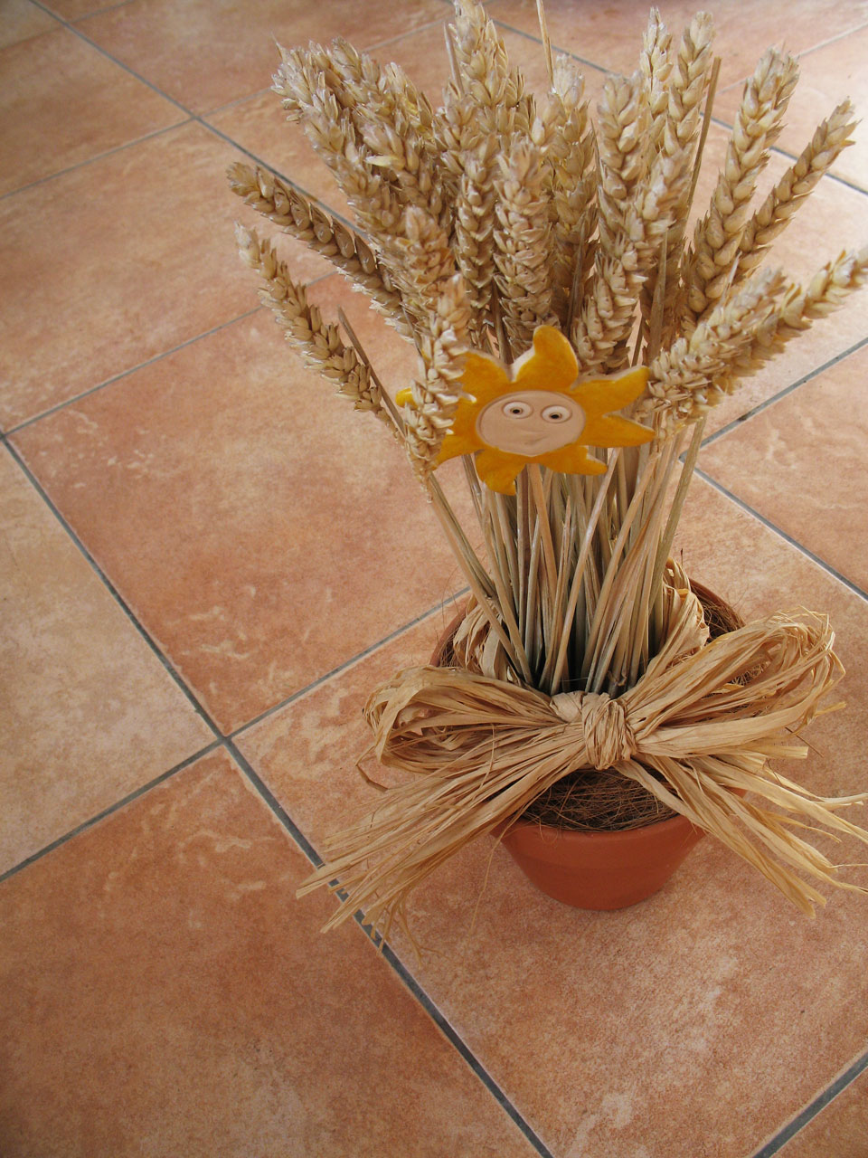Céréales sèches décoration