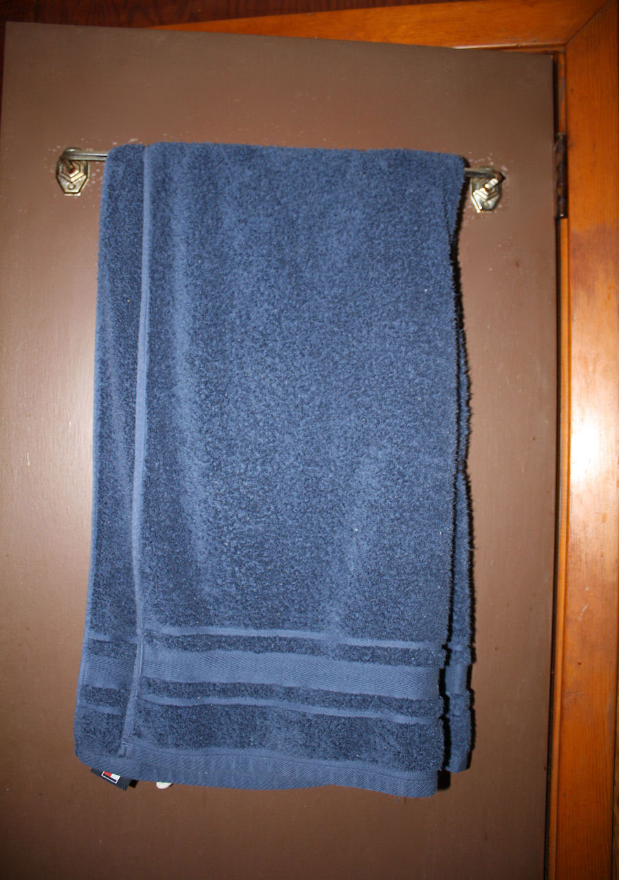 蓝毛巾