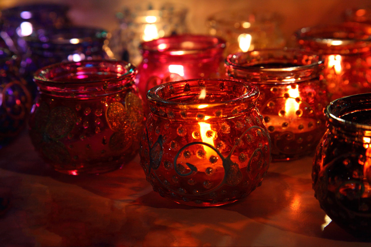 Candles In Candle Holders