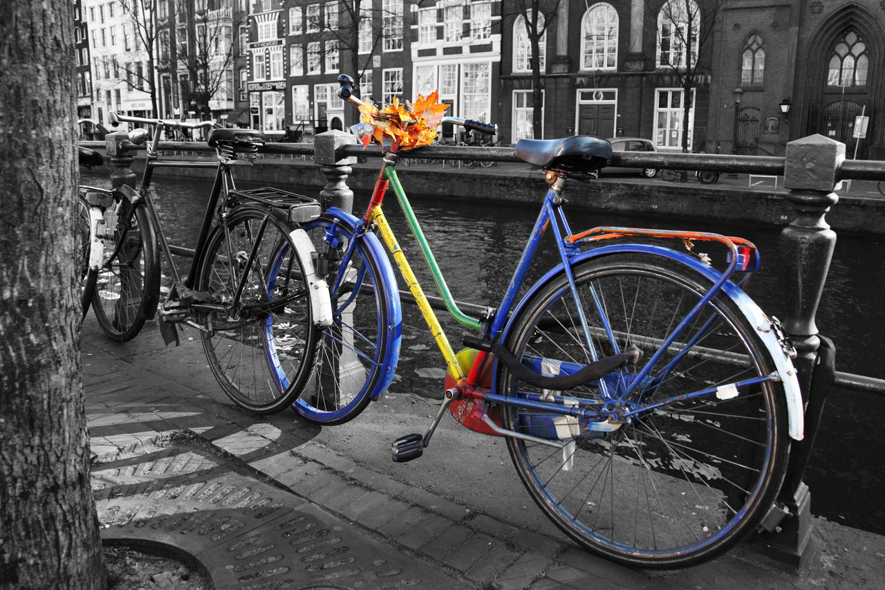Färgglad cykel