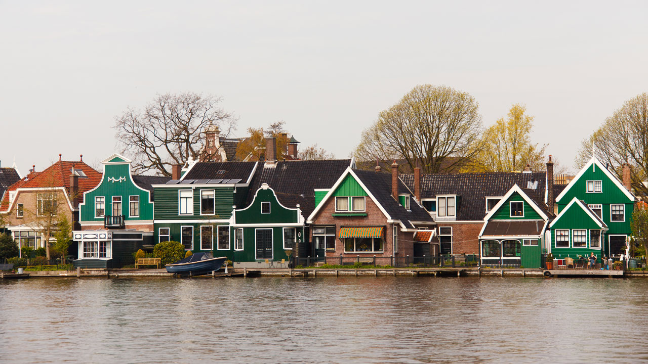 Holländska hus på landsbygden