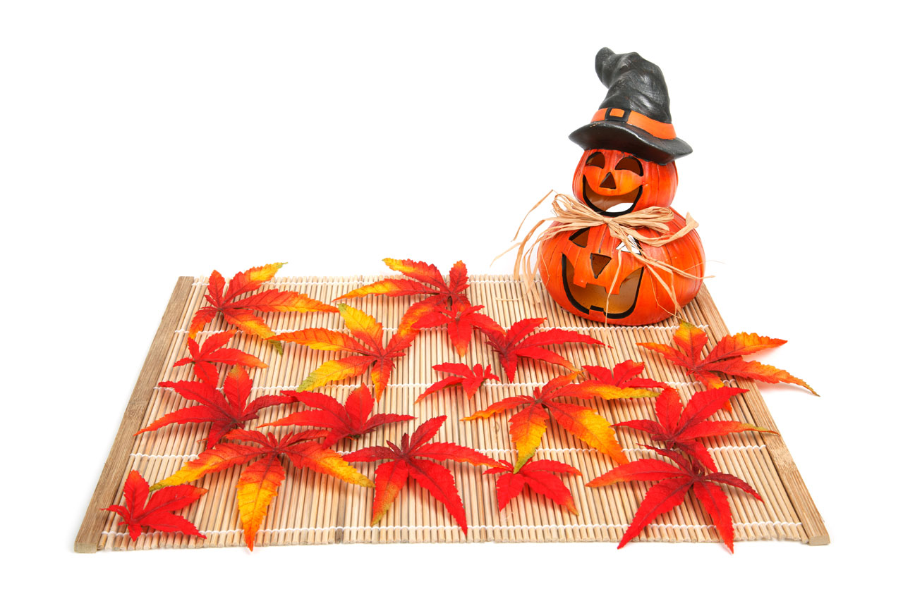 Halloween Decoration With Leaves