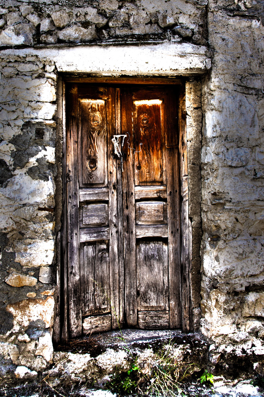 Staré dřevěné dveře