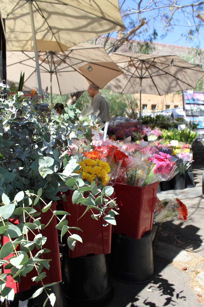 Paddington trhu stánek s květinami