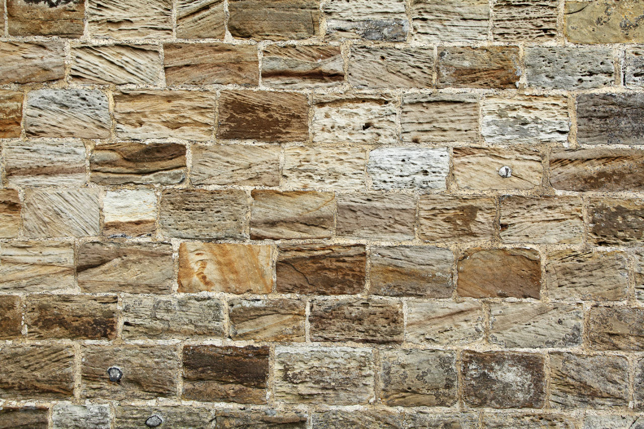 Mur de briques de grès
