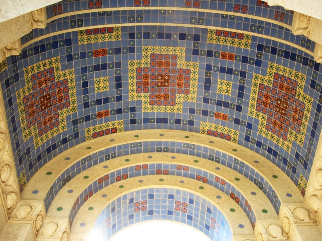 Tile Mosaic - Wrigley Memorial